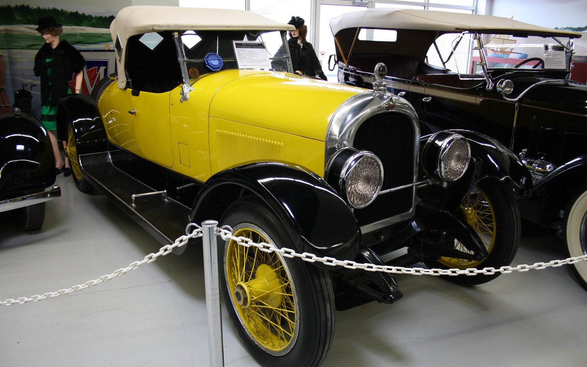 Marmon Speedster 2 passagers. Une des voitures les plus rares du musée.