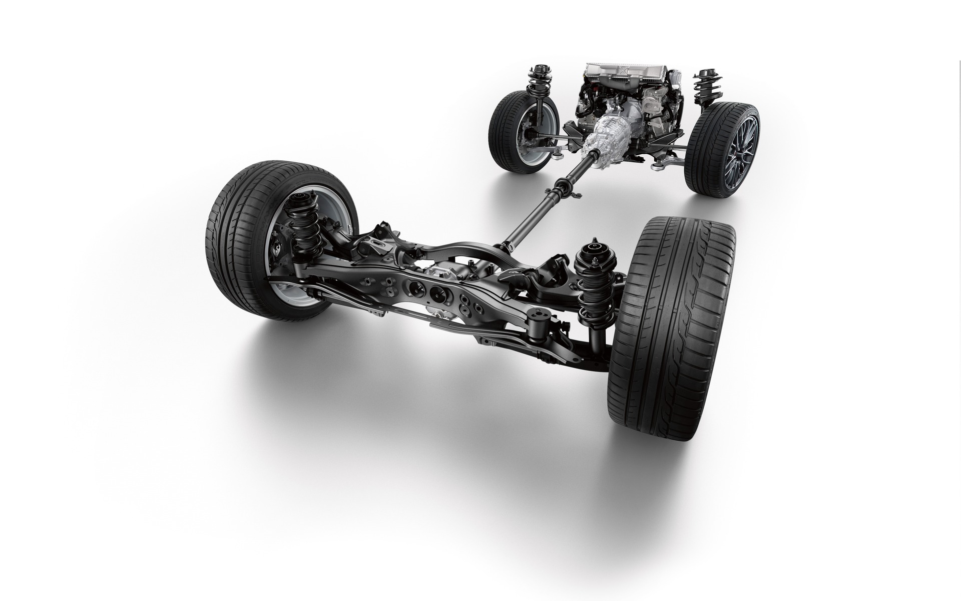 Le rouage inéral, les suspensions et le moteur à plat de la WRX mis à nu
