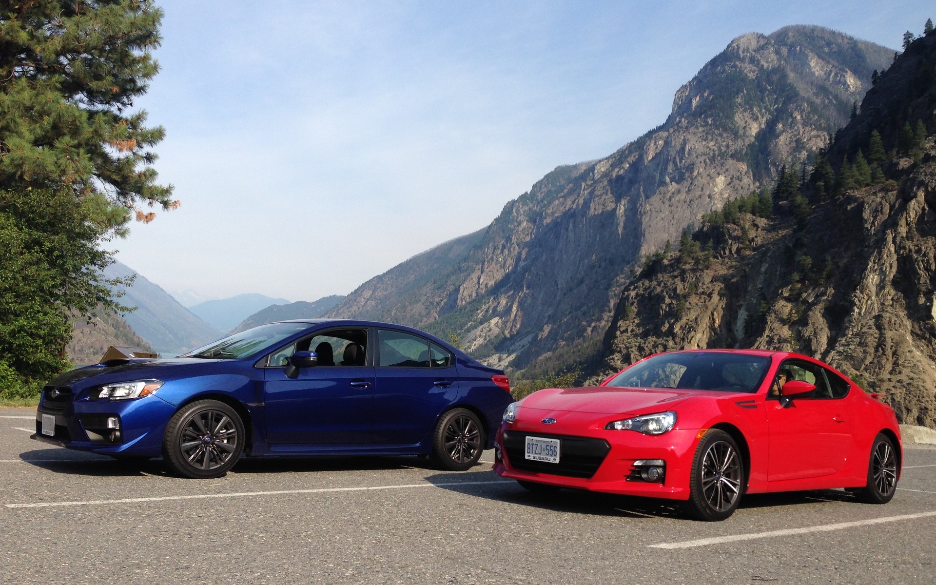 Les WRX et BRZ 2016 en pause à la pointe du lac Seton