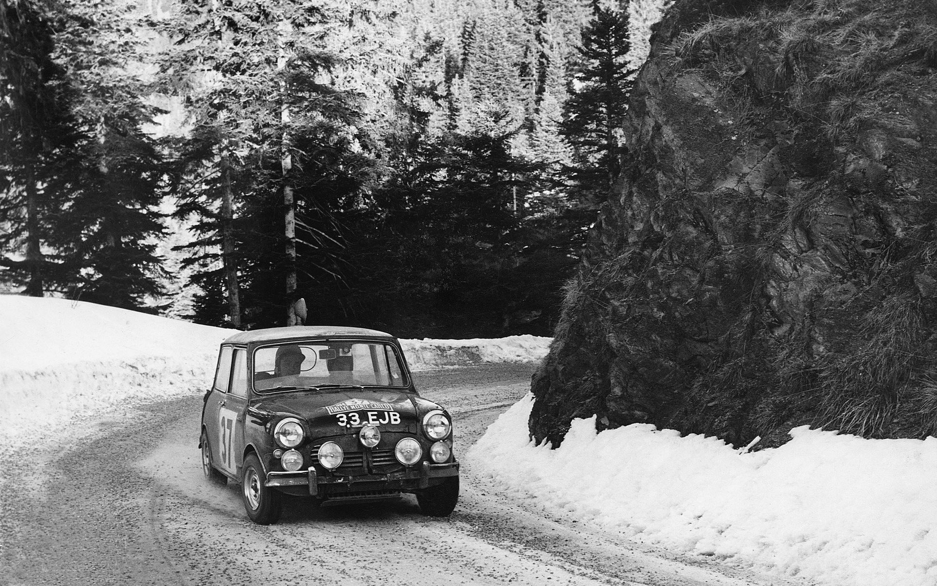 Paddy Hopkirk au rallye de Monte Carlo 1964