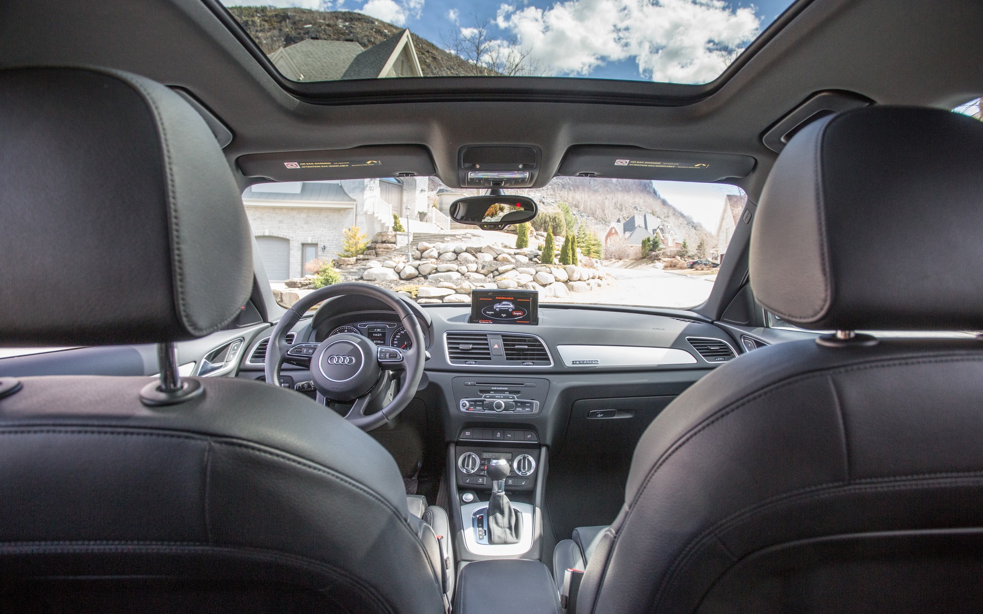 The 2015 Audi Q3's cabin design is perfectly adequate, but nothing more.