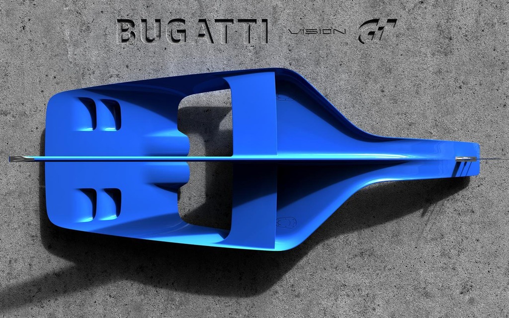 Une bouche d'aération sur ce qui deviendra la Bugatti Vision Gran Turismo