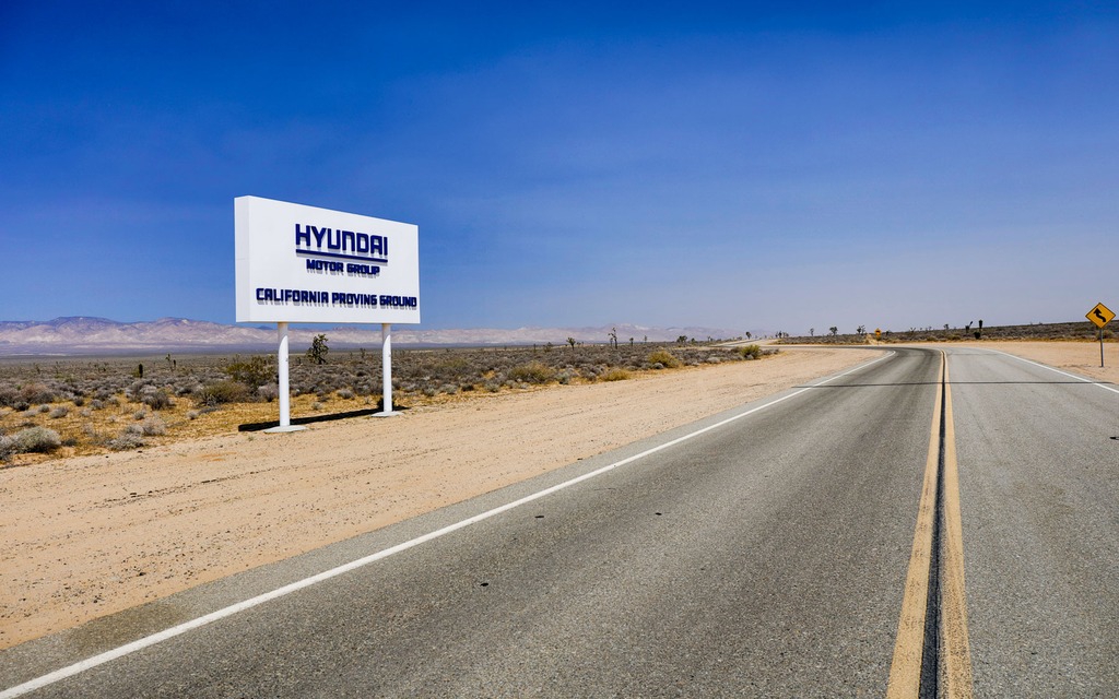 The Hyundai and Kia Proving Grounds in California.