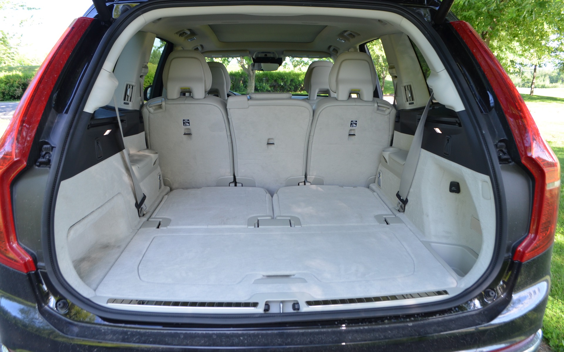 The XC90's cabin is spacious and comfortable.