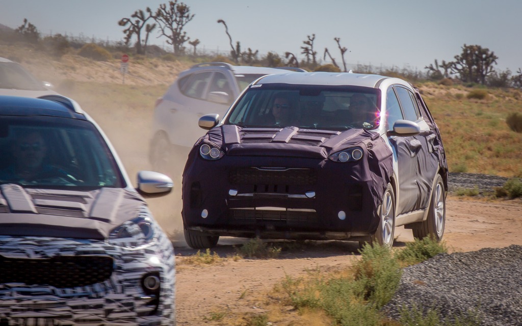Le Kia Sportage 2017 au complexe d'essais de Hyundai et Kia en Californie