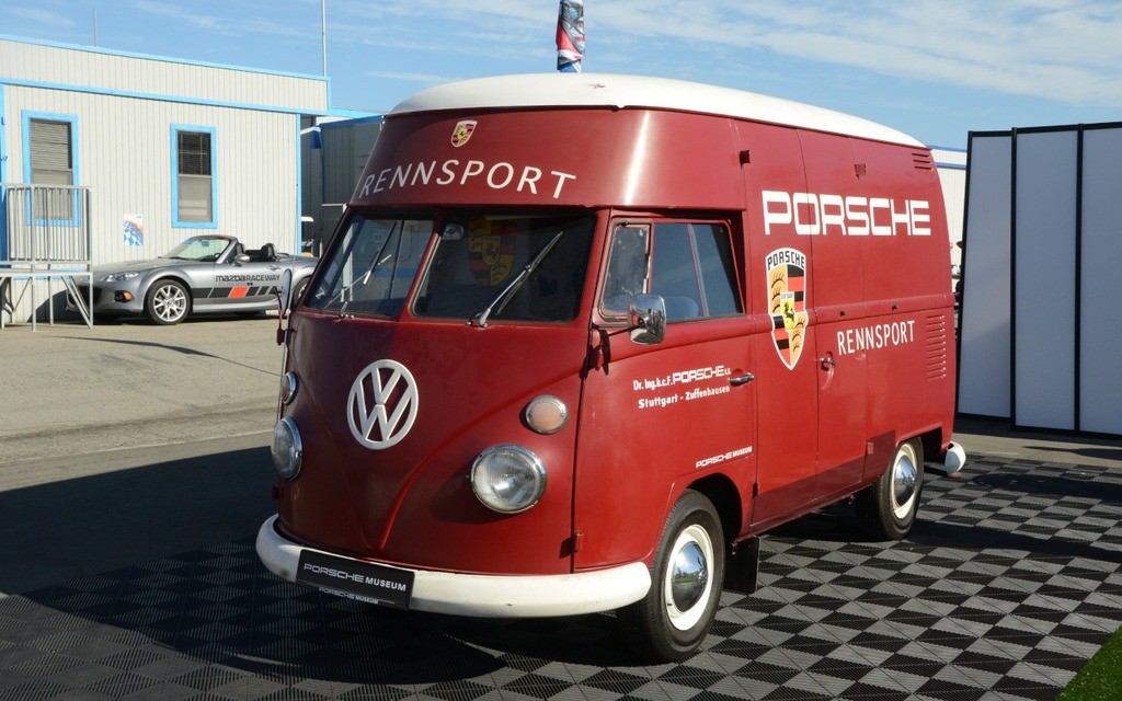 C'était la belle époque. Véhicule du musée Porsche de Stuttgart.