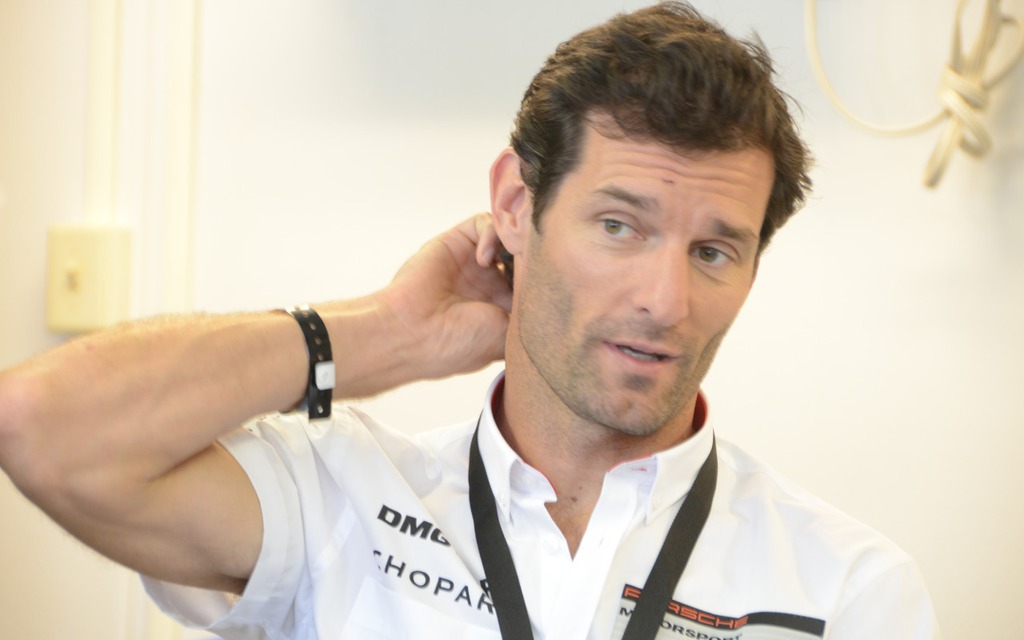 Mark Webber was very available to members of the press.