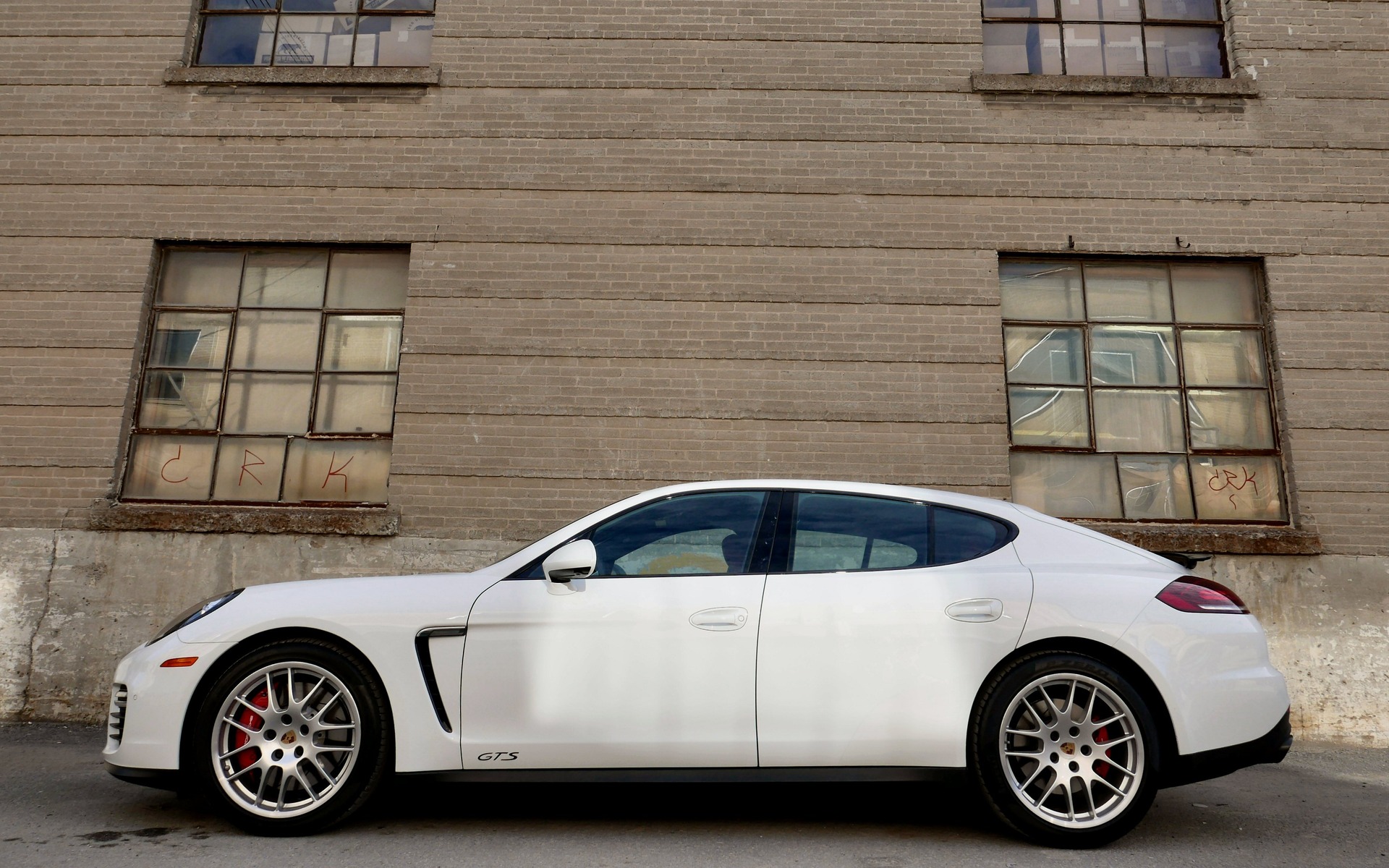 The Panamera GTS sits bulging and thick.