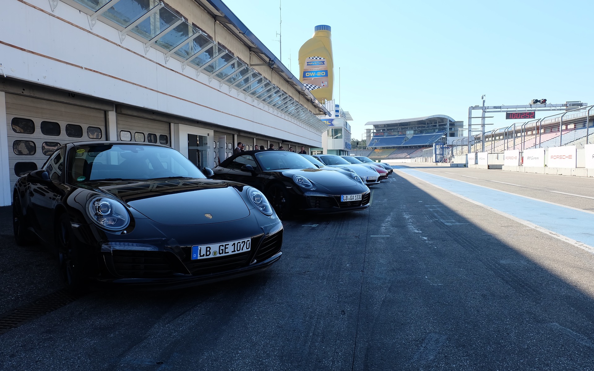 Ready to take to the track at Hockenheim.