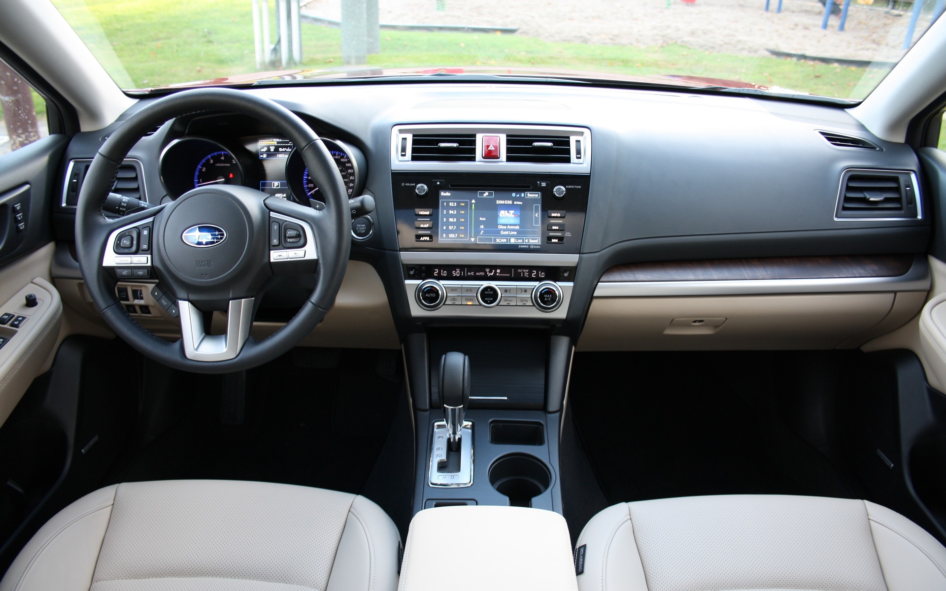 The 2016 Subaru Outback's cockpit benefits from a quality finish.