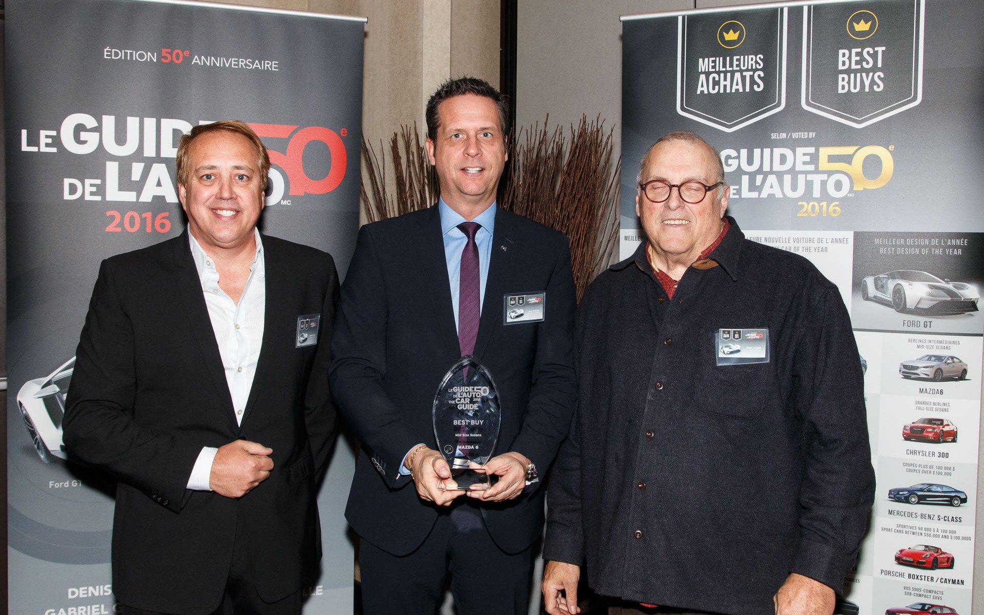 Mid-Size Sedan of the Year - Mazda6, accepted by Guy Barbeau