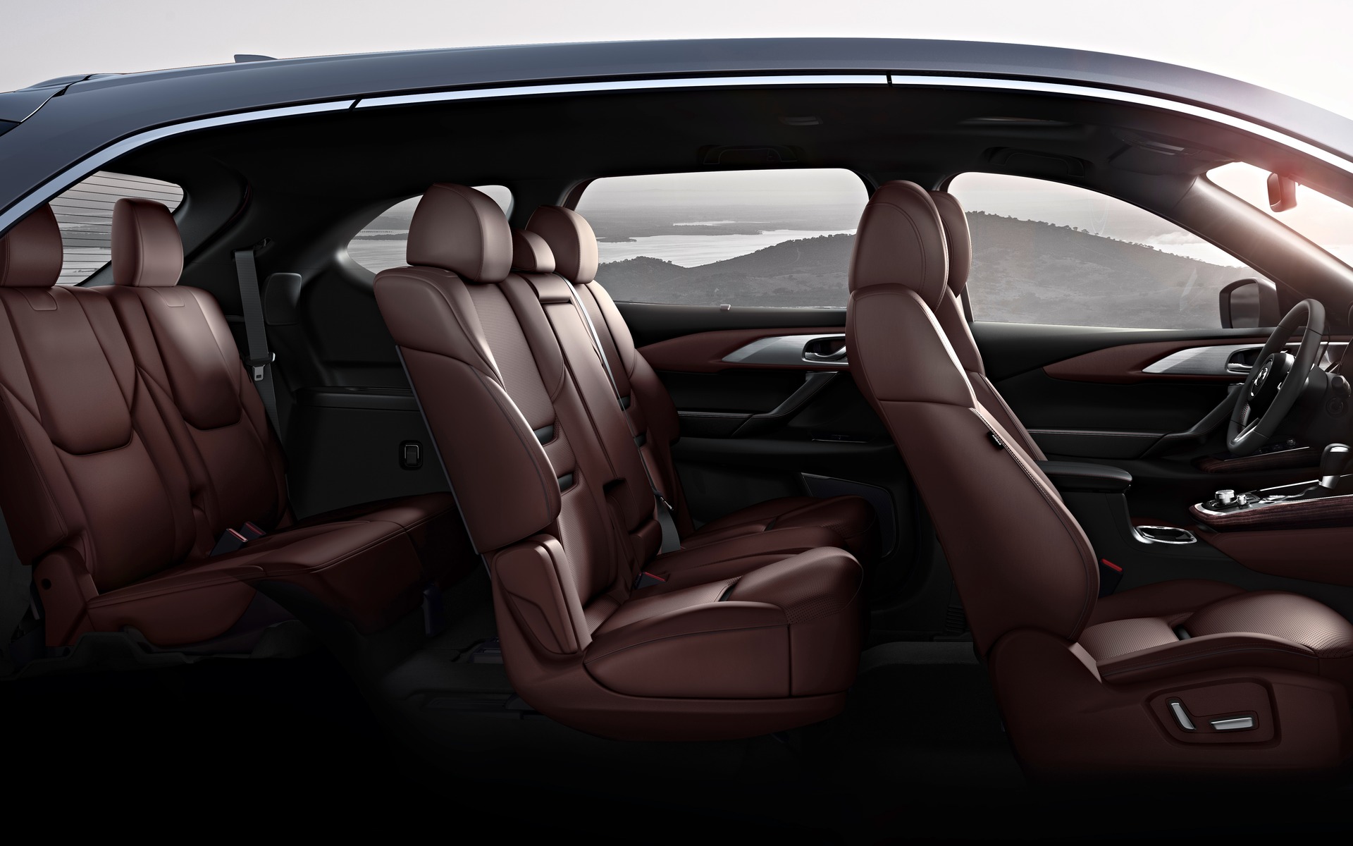 Mazda CX-9 2016 - Toujours trois rangées de sièges au programme.
