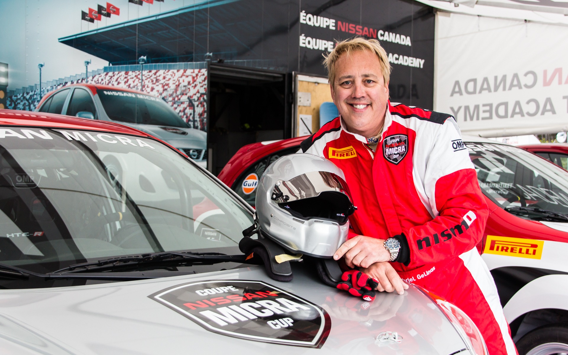 Gabriel Gélinas at the Nissan Micra Cup.