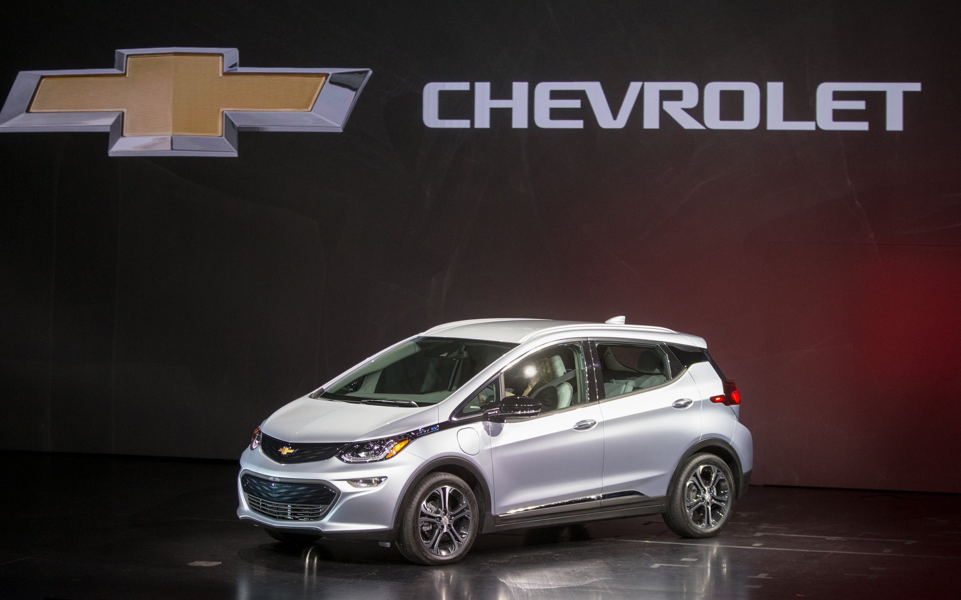 The 2017 Chevrolet Bolt EV at the CES in Las Vegas