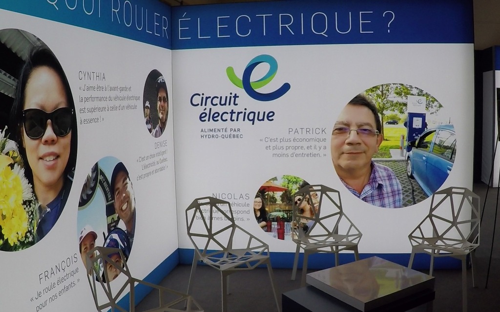 Vue d'une partie du kiosque du Circuit électrique