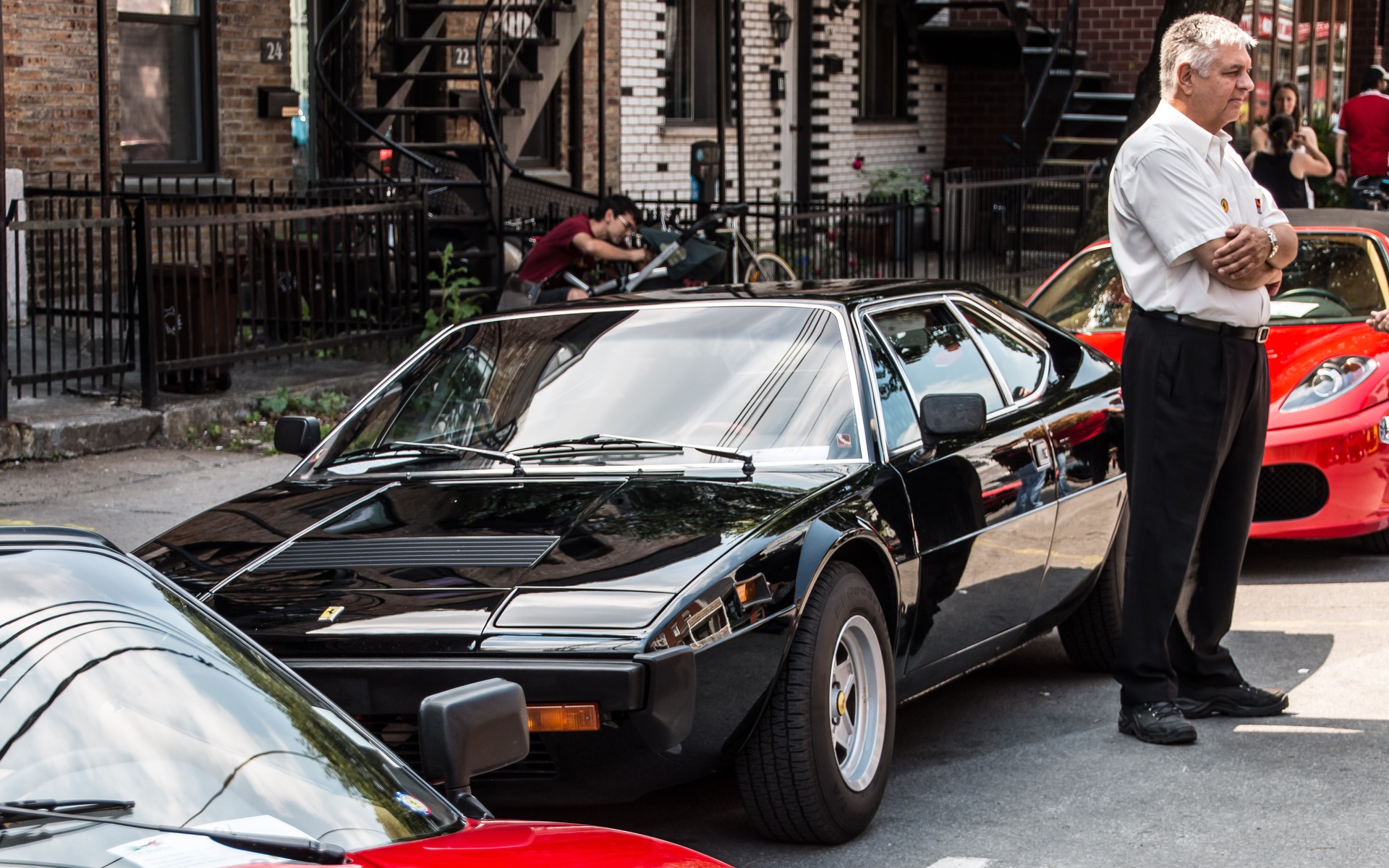 Des Ferrari dans les rues de Montréal lors du Grand Prix 2015
