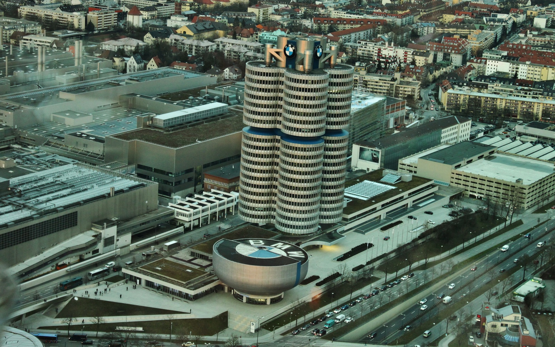 BMW headquarters seen from above