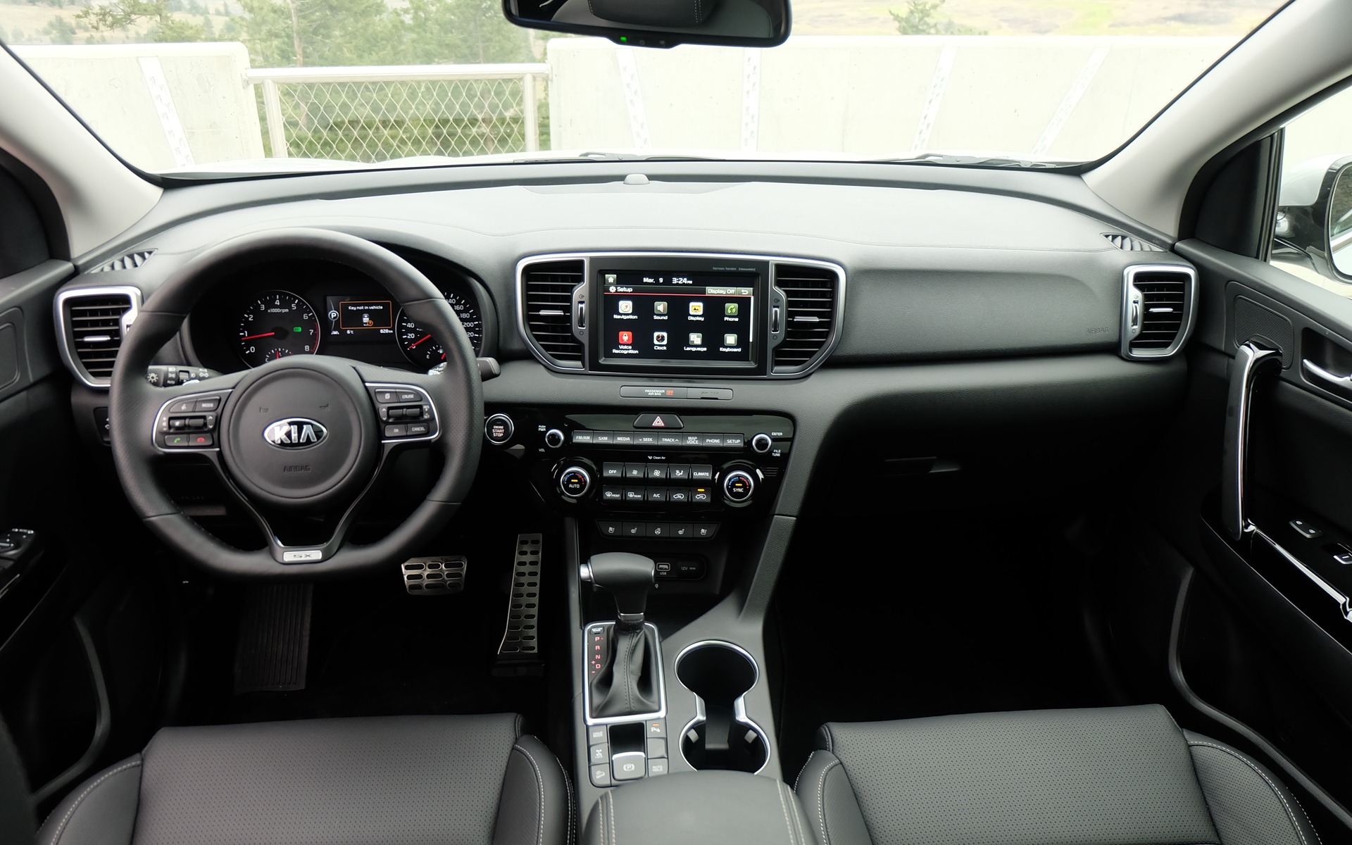 The 2017 Kia Sportage’s cabin is well laid out and is good quality.