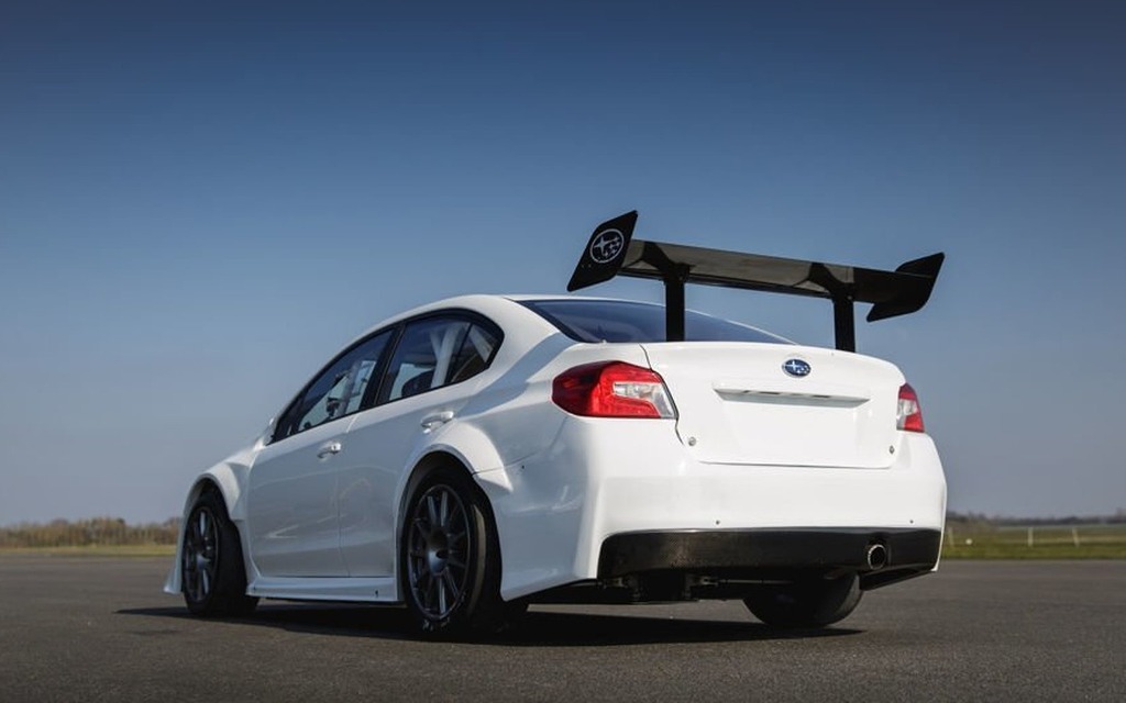 The impressive rear wing isn't just for looks.