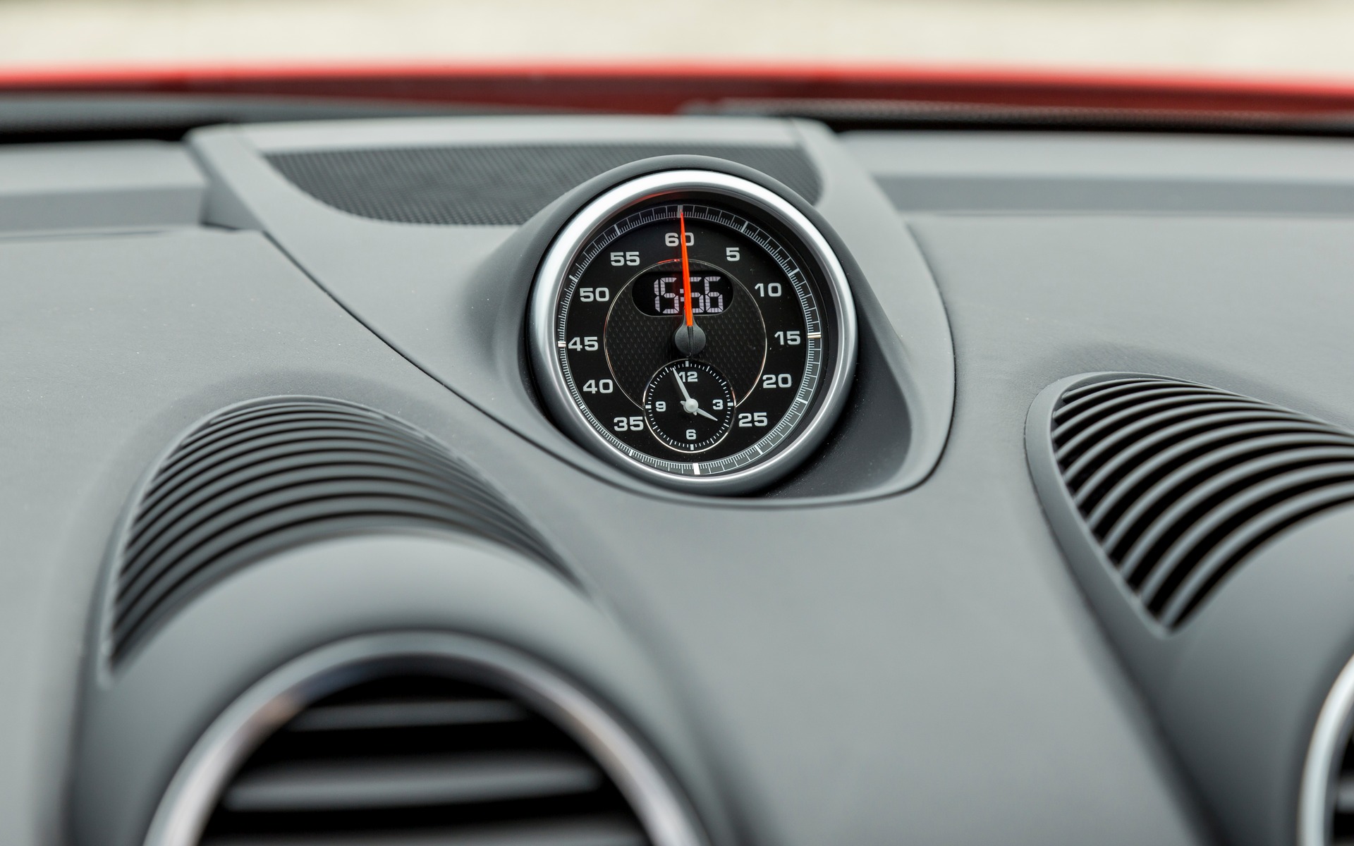 The Sport Chrono Package’s clock and chronometer.