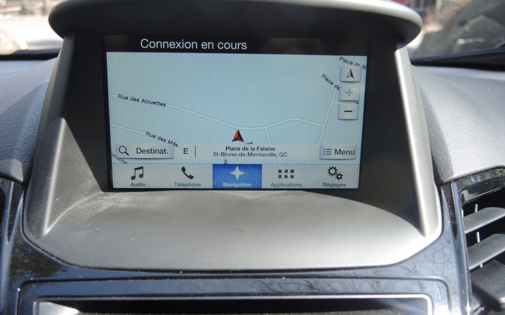 Ford Fiesta Titanum 2016 - le système de navigation est optionnel.