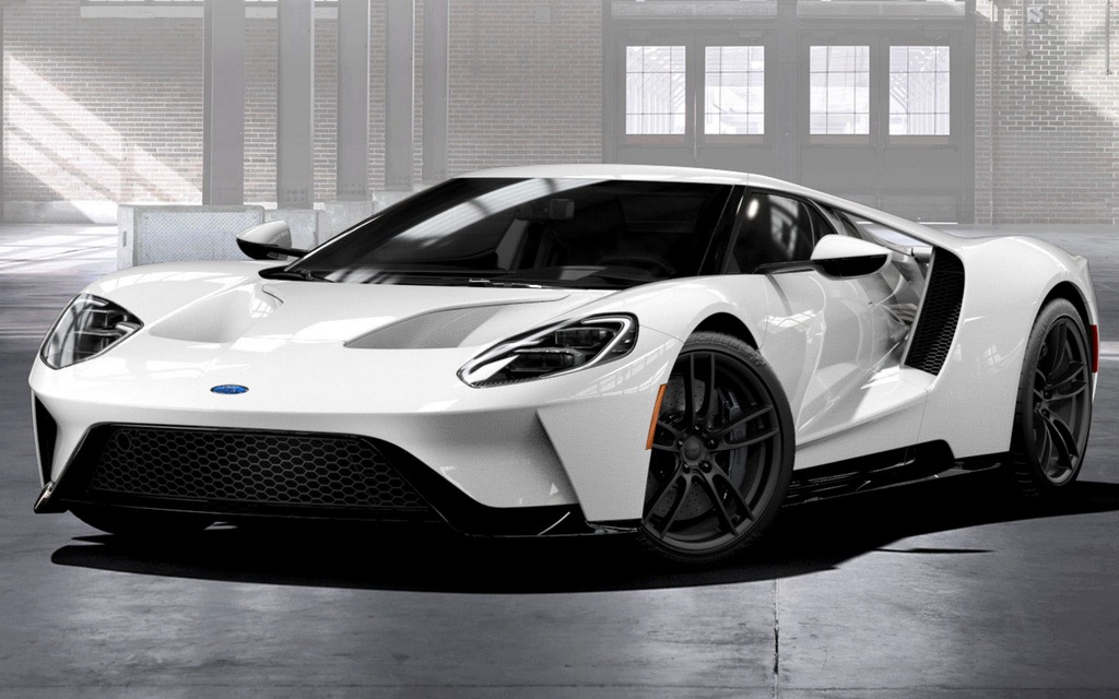 2017 Ford GT, in plain white