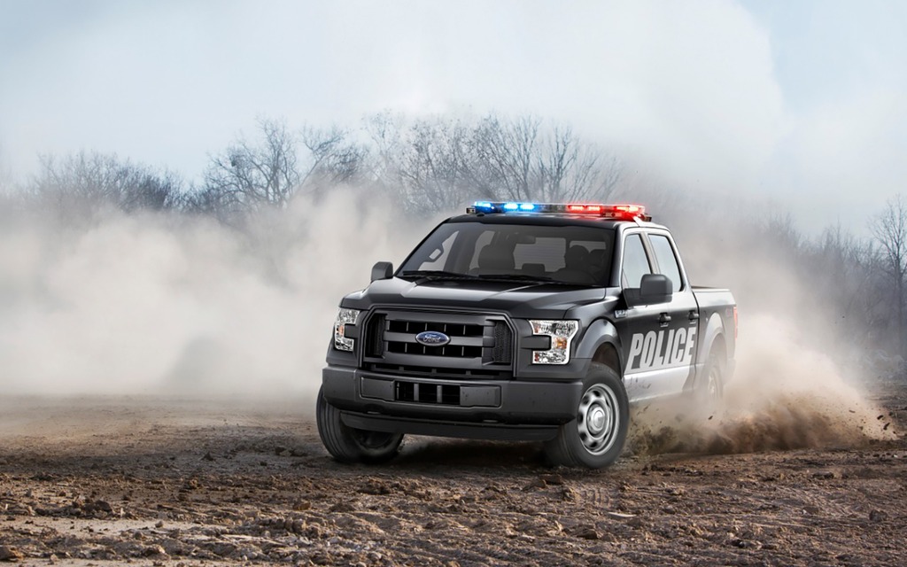 You can order the Police F-150 in either two- or four-wheel drive