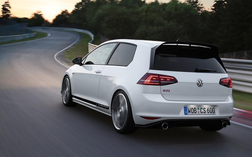 Volkswagen Golf GTI Clubsport - The car features unique aerodynamic parts