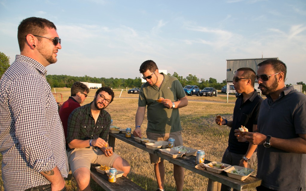 Ça s'appelle manger sur le pouce