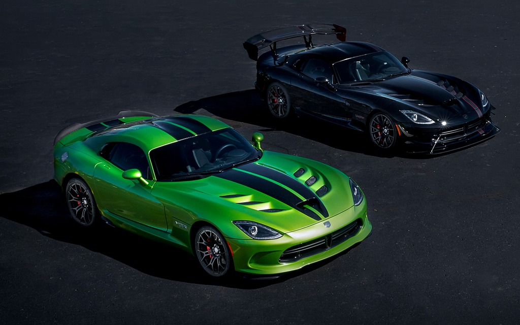 Une Dodge Viper et une Dodge Challenger Demon à l'encan