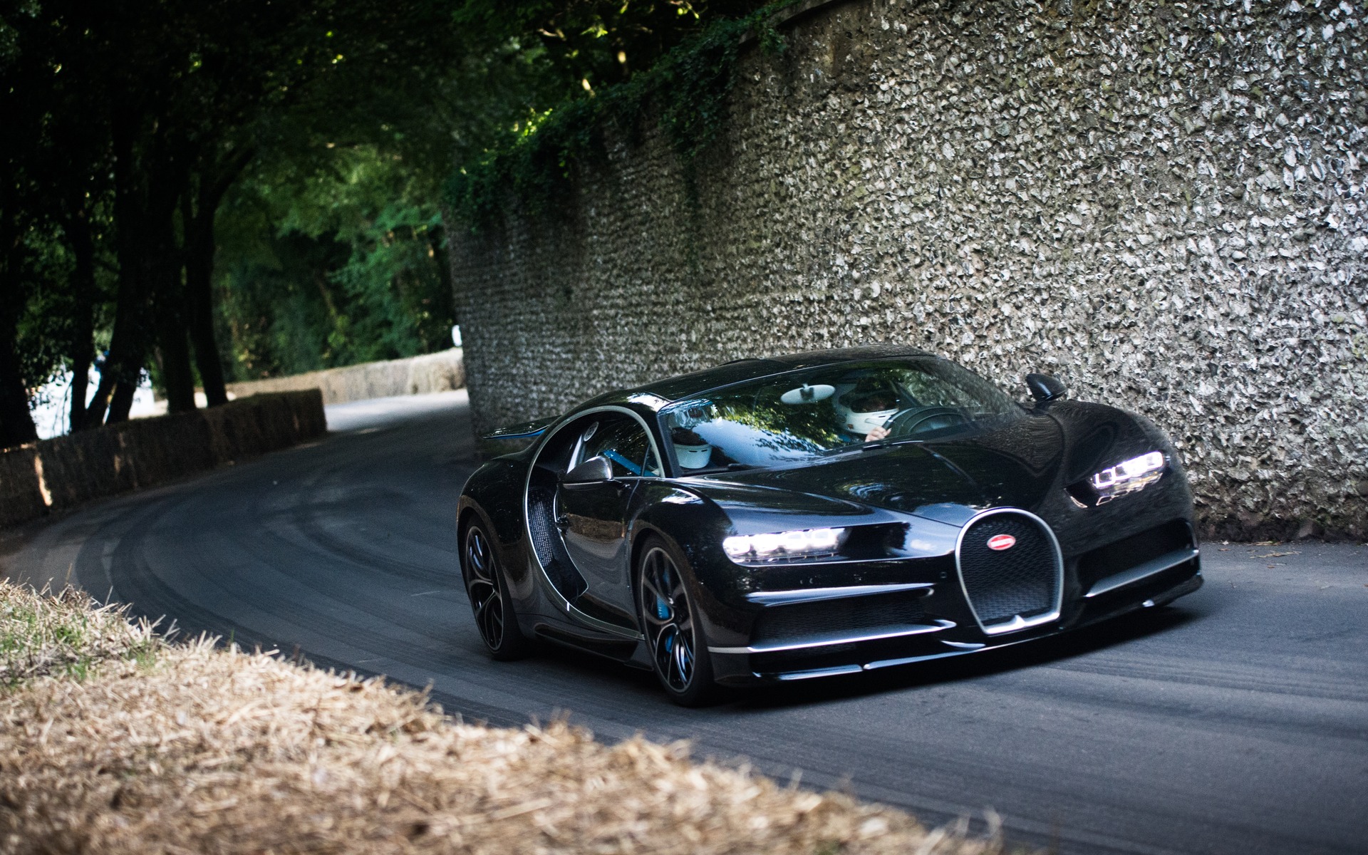 Bugatti Chiron in action at the Festival of Speed 2016