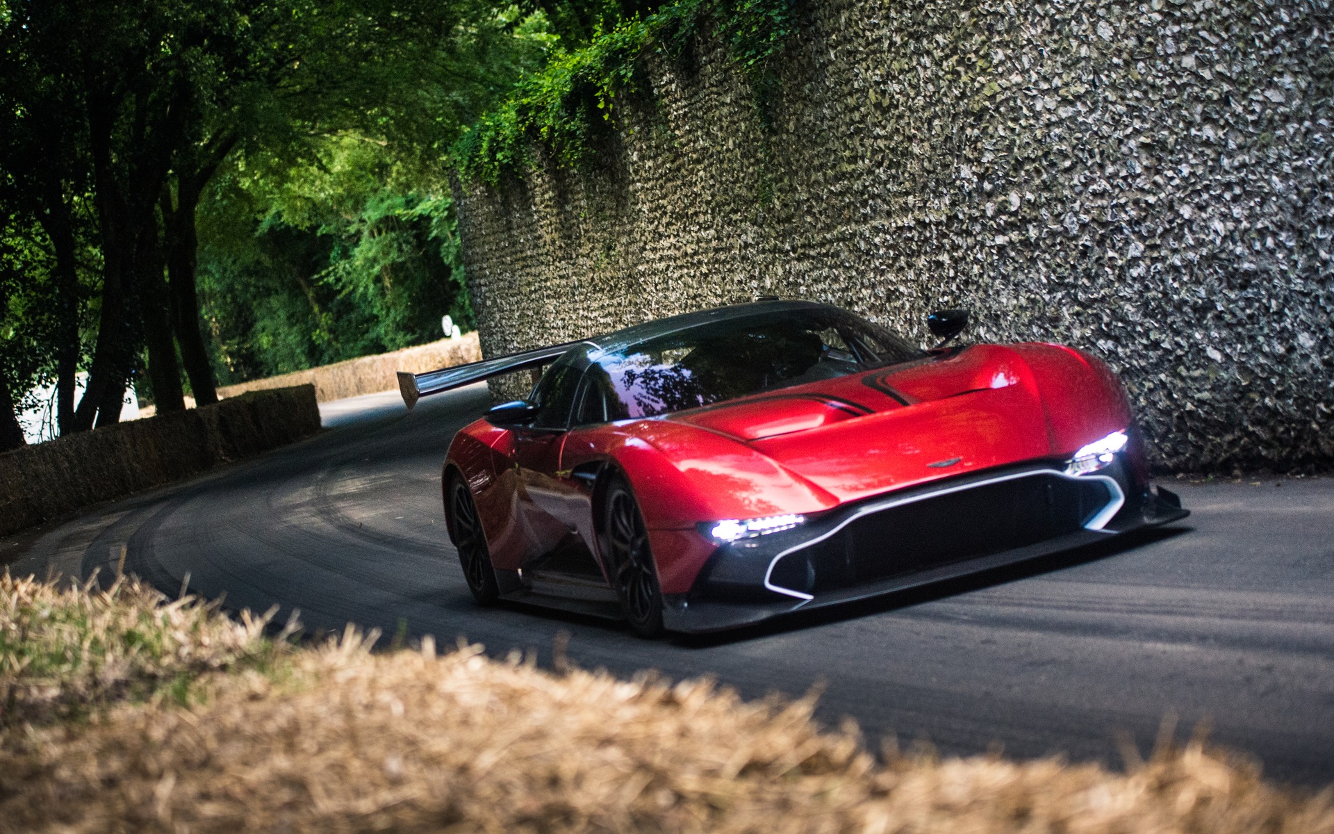 Aston Martin Vulcan in action at the Festival of Speed