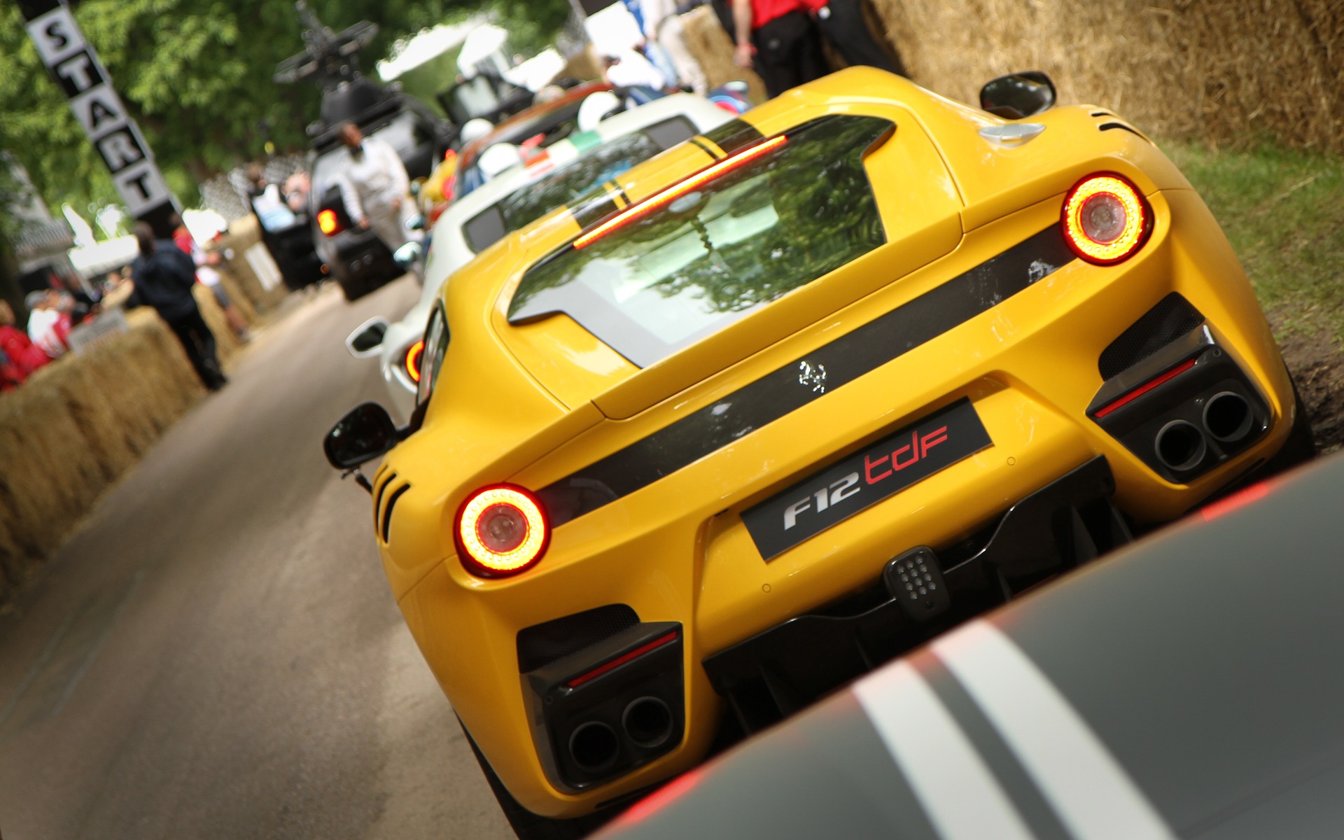 Ferrari F12 tdf in action at the Festival of Speed 2016