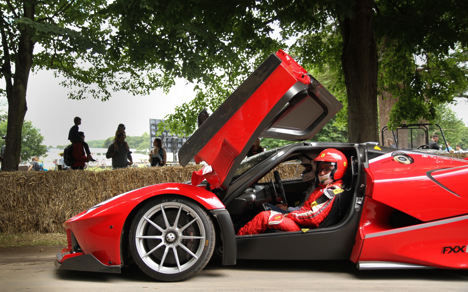 Ferrari FXX in action at the Festival of Speed 2016
