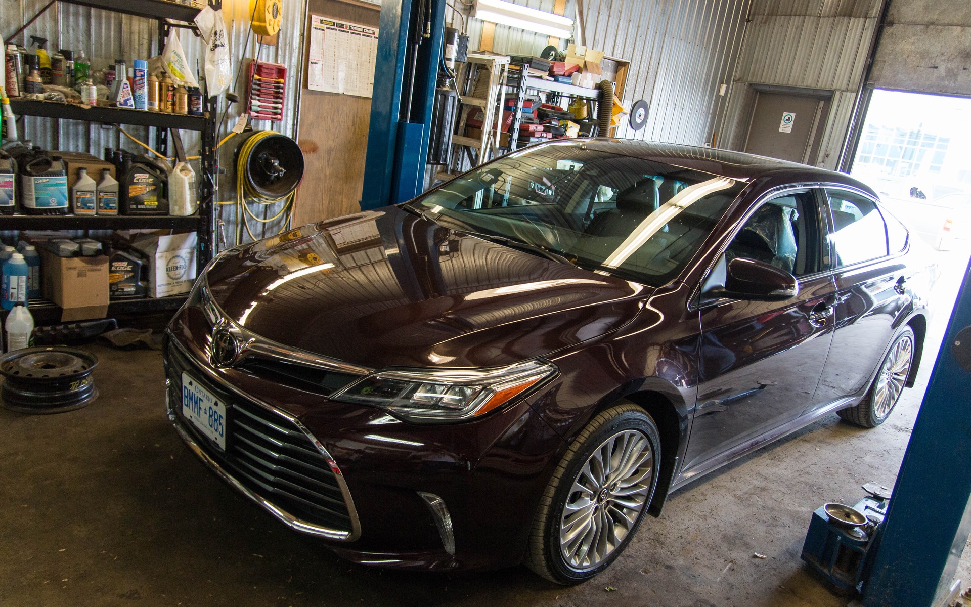 The 2016 Toyota Avalon, ready for inspection.  