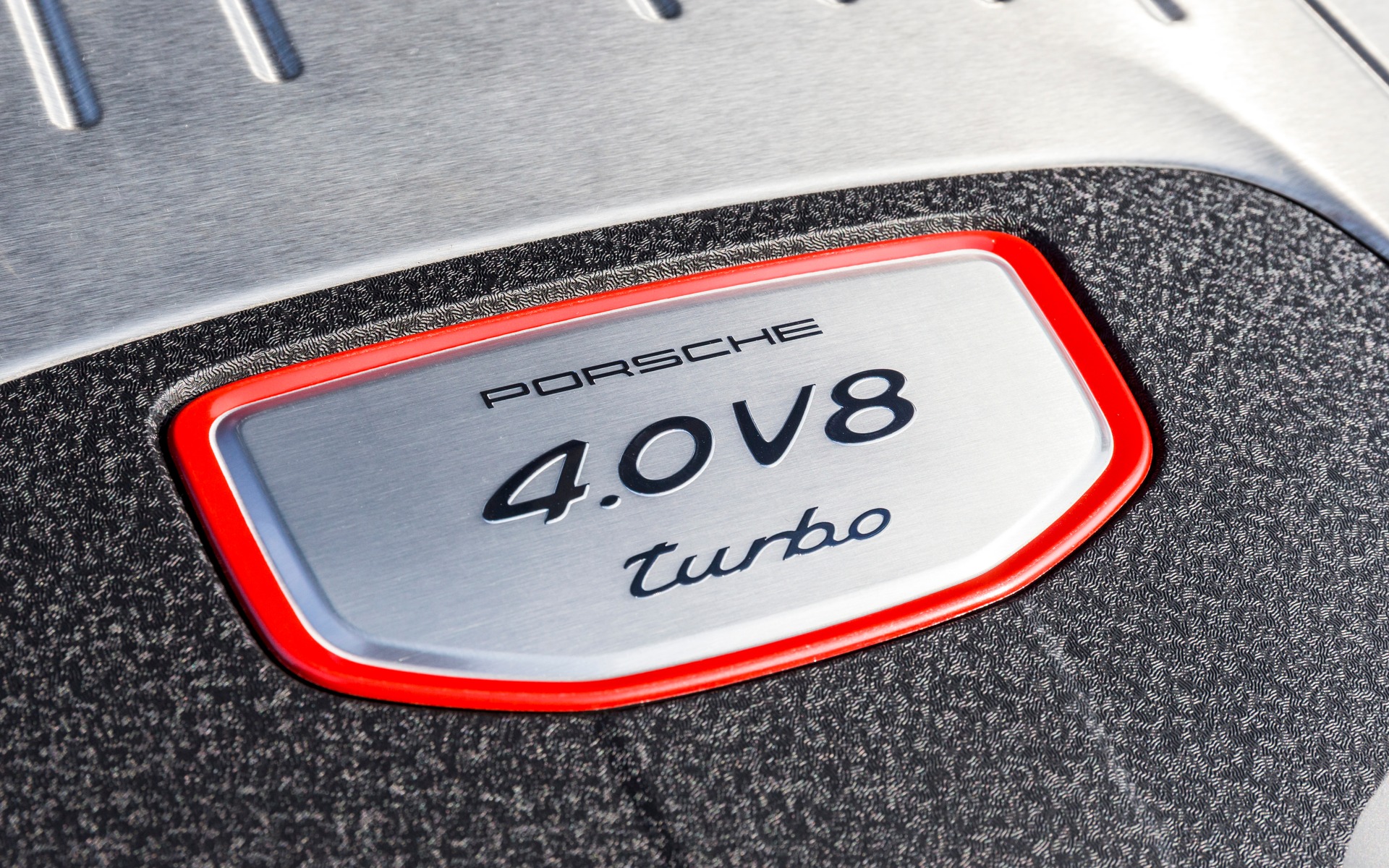 The 550-horsepower, twin-turbo, 4.0L V8 of the 2017 Porsche Panamera Turbo