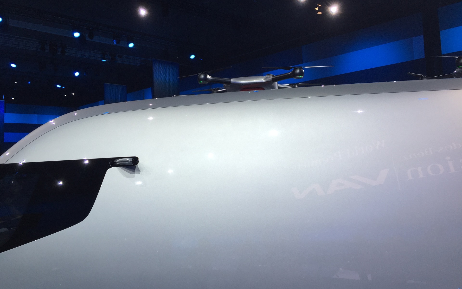 Drones are anchored to the roof: ready for delivery.