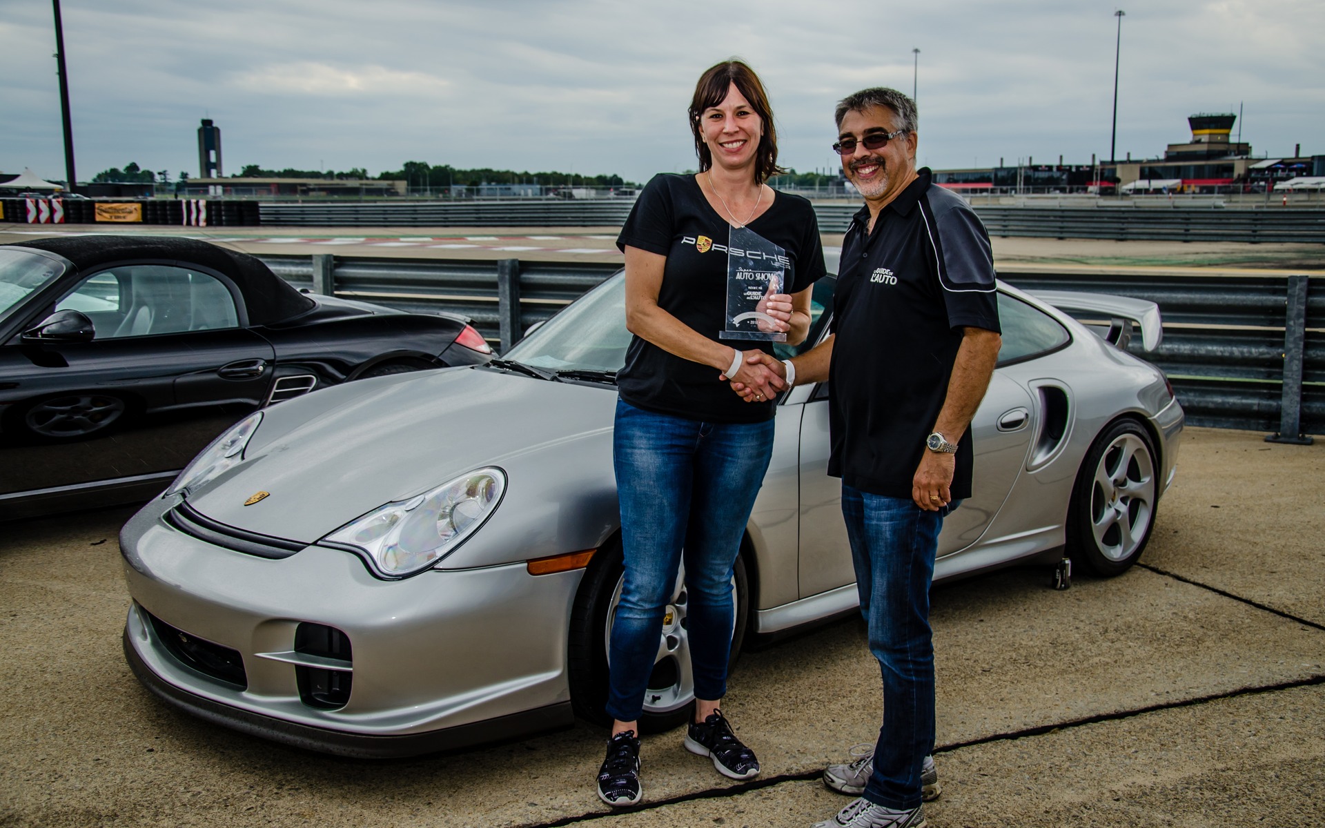 Porsche GT2 2002 de Lyne Leclerc (club Porsche) accompagnée d'Alain Morin