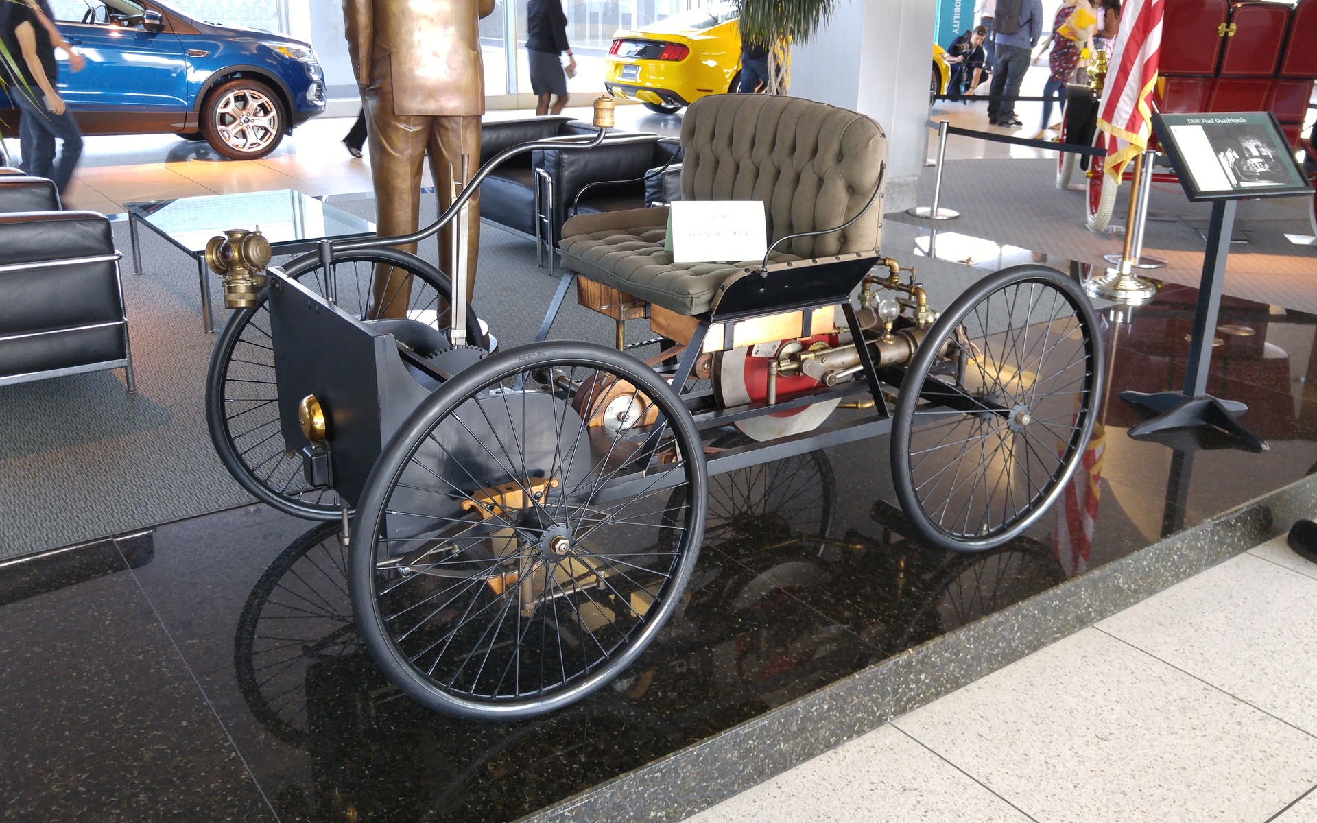 Replica of a 1896 Quadricycle, Henry Ford's first car
