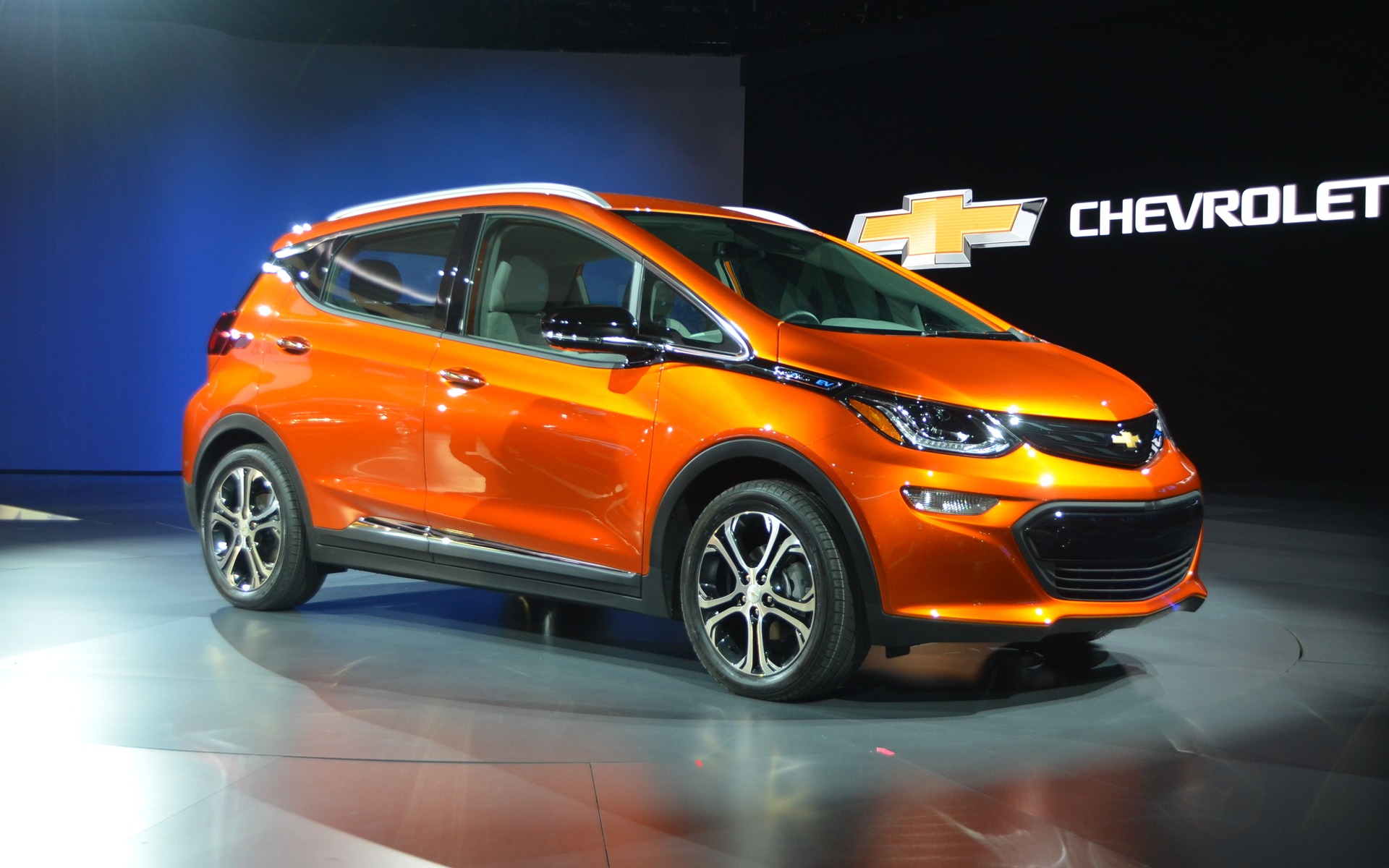 <p>The Chevrolet Bolt EV unveiled at the 2016 Detroit Auto Show.</p>