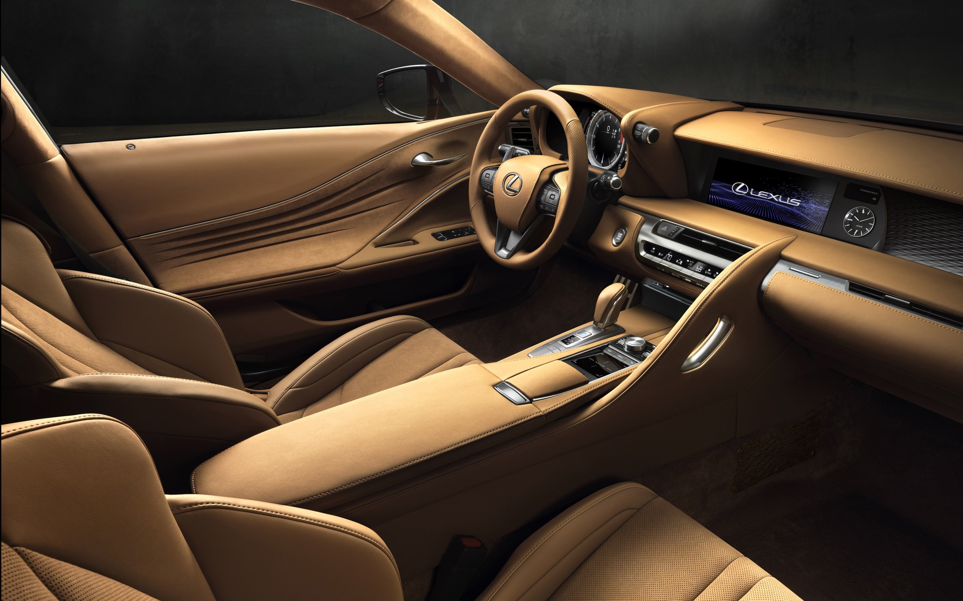 <p>Lexus LC 2017 - Design singulier de l'habitacle.</p>