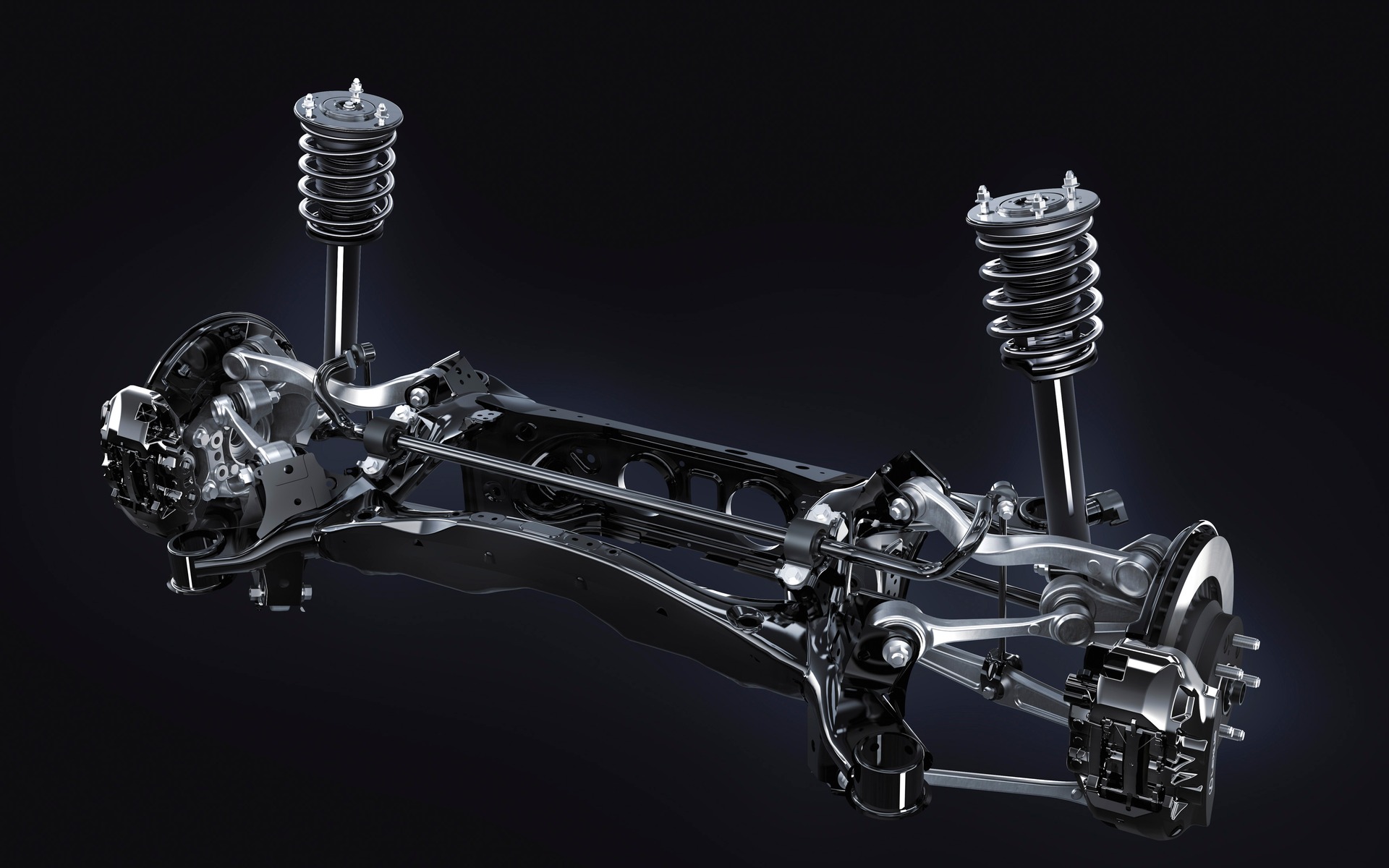 <p>Lexus LC 500&nbsp;2018 - Design de la suspension arri&egrave;re.</p>