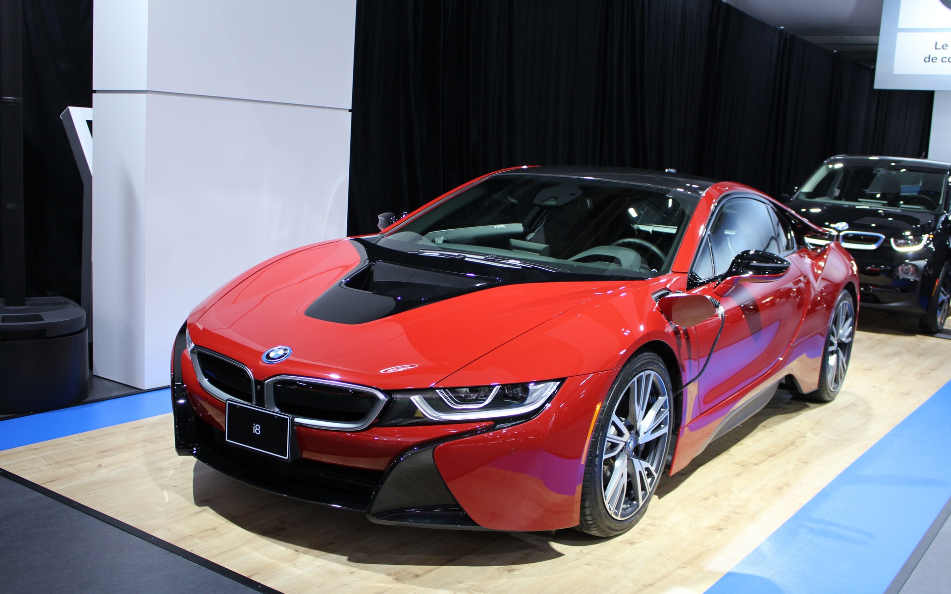 <p>2017 BMW i8 Protonic Red</p>