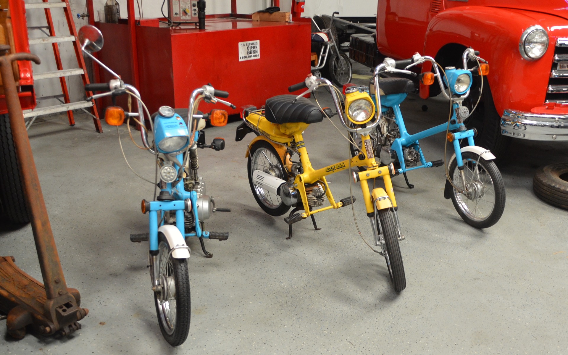 <p>Pas de motos au Bennett Classics, mais quelques mobylettes!</p>