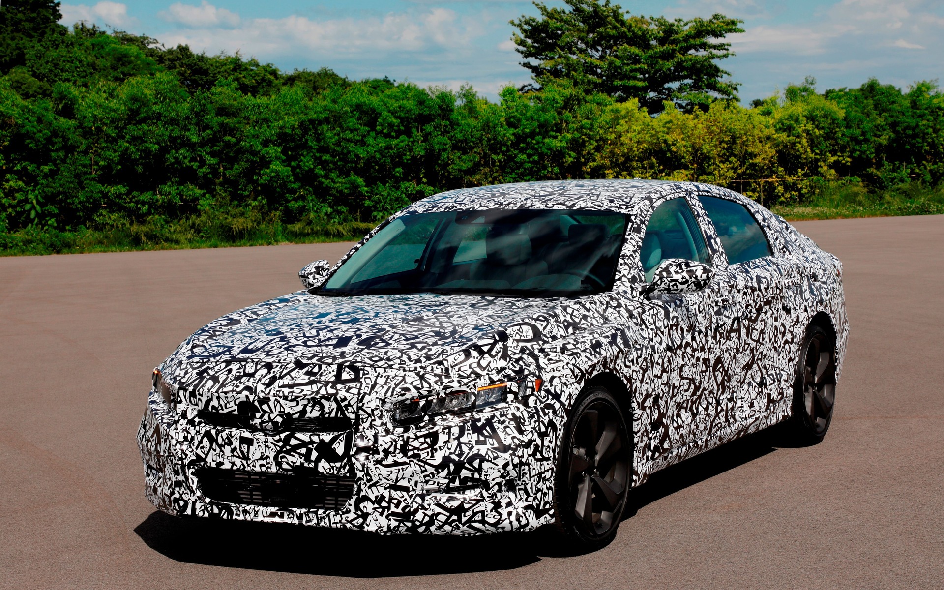 <p>Photo espion de la nouvelle Honda Accord 2018</p>