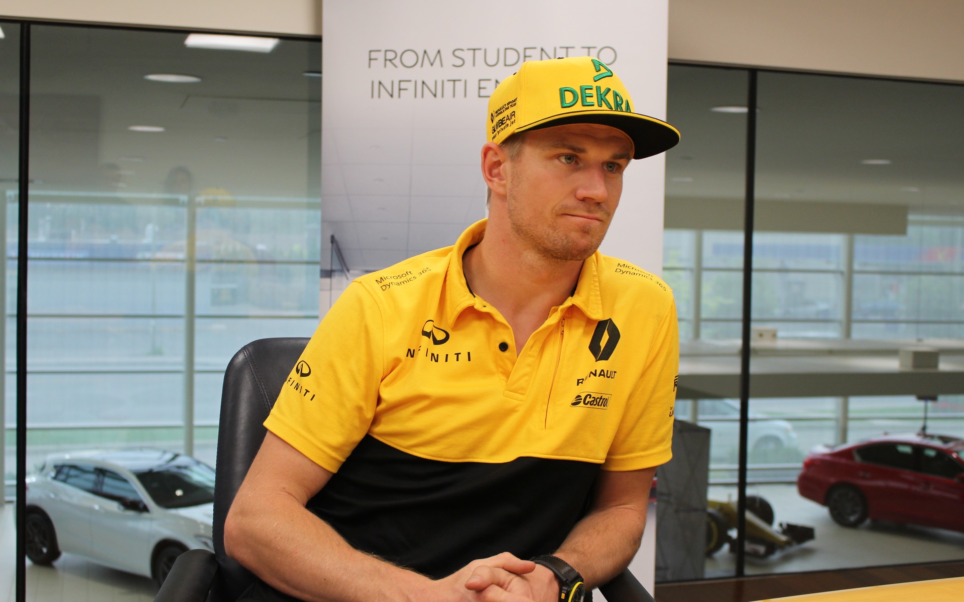 <p>Nico H&uuml;lkenberg, pilote Renault F1.</p>