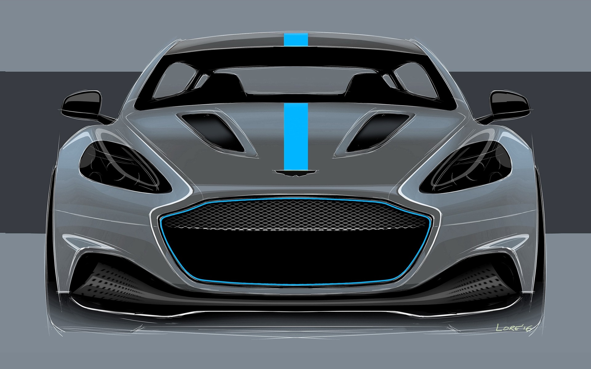 <p>2019 Aston Martin RapidE</p>