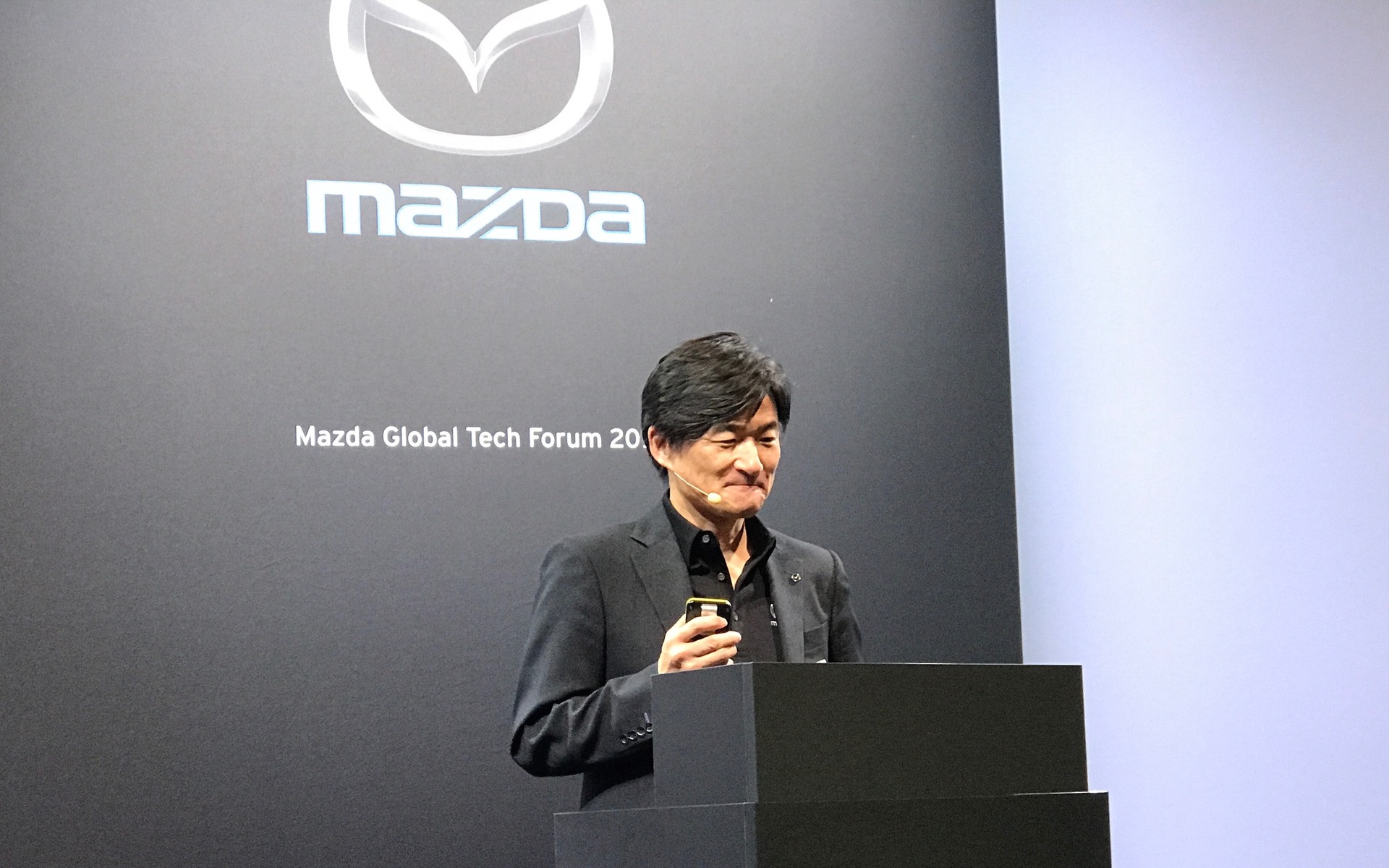 <p>Ichiro Hirose, powertrain development manager at Mazda.</p>
