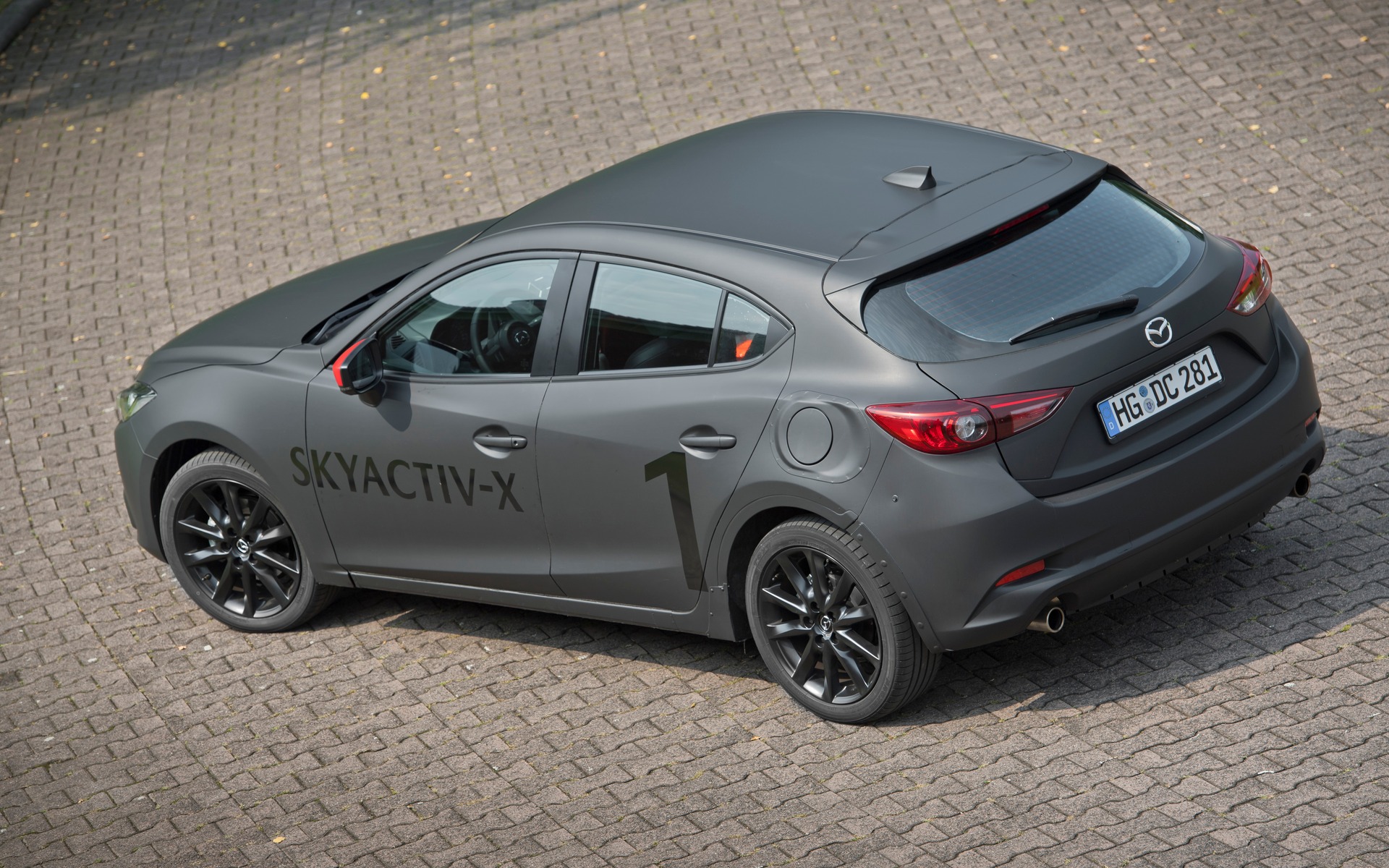 <p>The Mazda3 Sport prototype equipped with the SKYACTIV-X engine.</p>