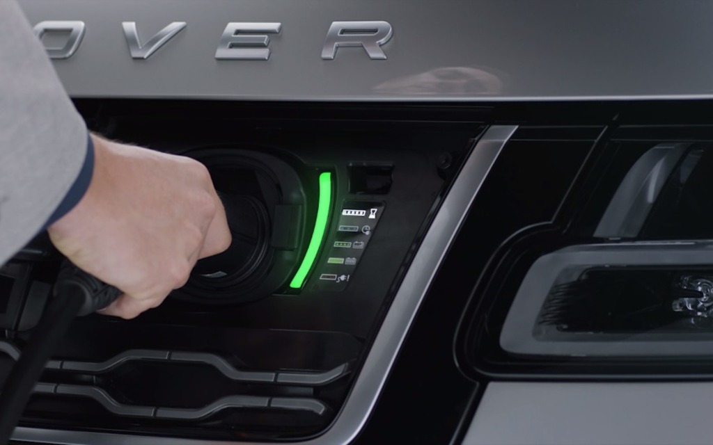 <p>2019 Range Rover P400e plug-in hybrid</p>